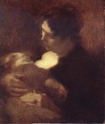 Eugene Carriere Motherhood oil on canvas
